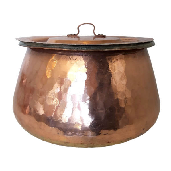 Main image of 波斯铜制炖锅 – 传统手工锤纹款式 Kamanii