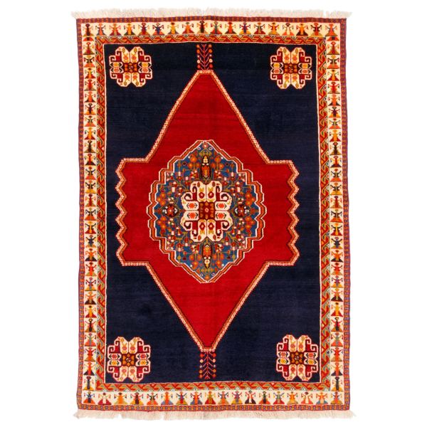 Main image of 设拉子 Medallion 手工结制波斯地毯 Rokh