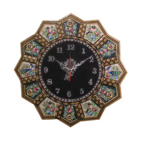 Main image of 手工波斯木质壁挂时钟 – 镶嵌工艺艺术，Golban