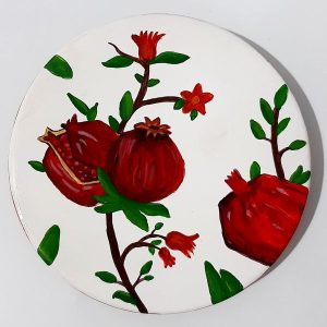 装饰陶瓷盘 手绘 Anar（石榴）