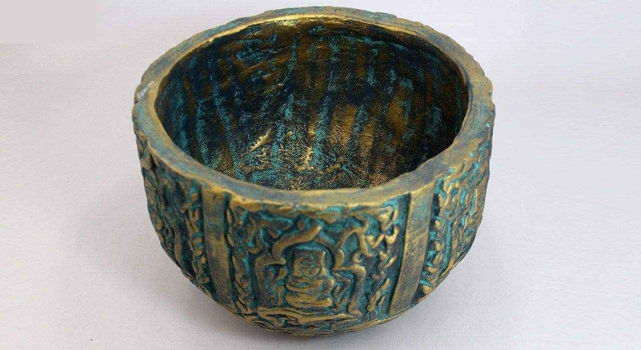 手工装饰陶碗 款式 Dastnegar