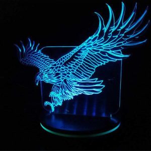 鹰形 3D LED 夜灯