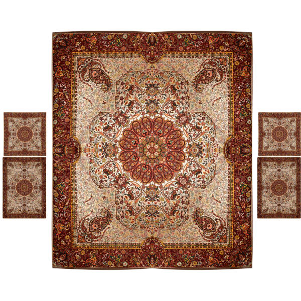 Main image of 波斯床罩套装 – 东方风格双人尺寸 / Termeh面料 – Nahal款