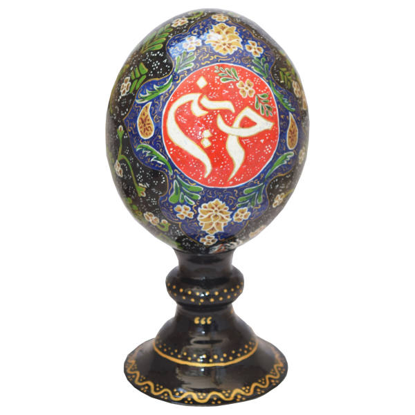 Main image of 伊斯兰装饰手绘鸵鸟蛋壳 — 伊玛目侯赛因