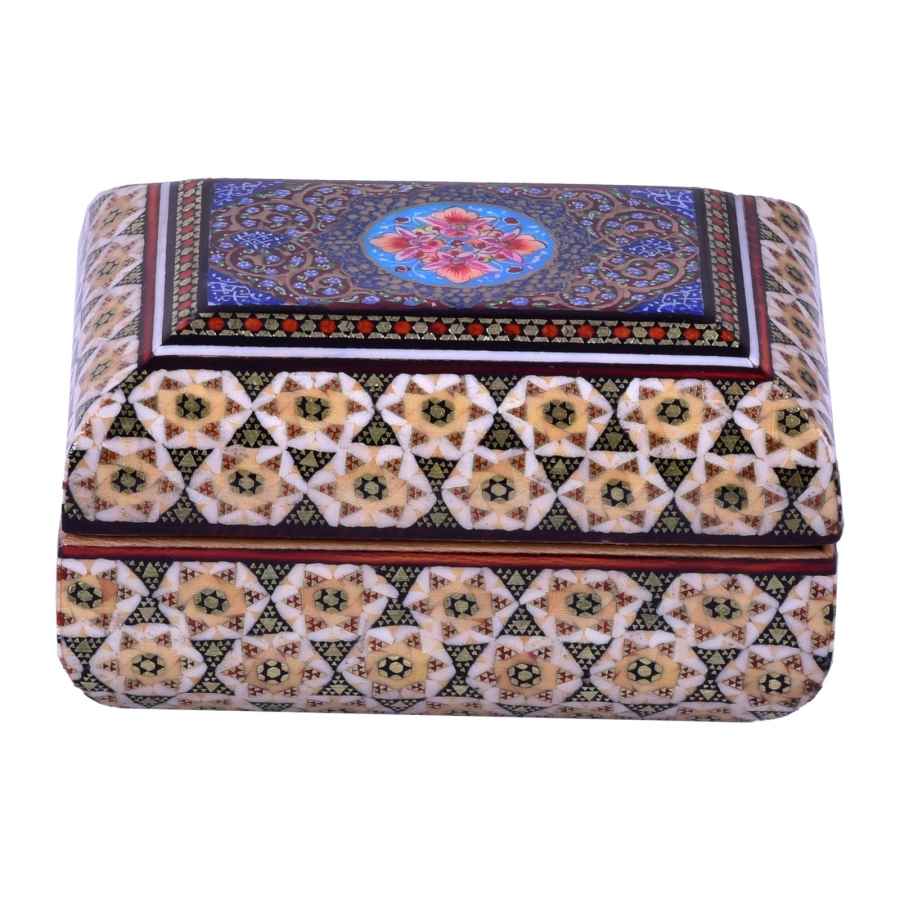 手工木质首饰盒 – 波斯哈塔姆工艺,型号Setareh