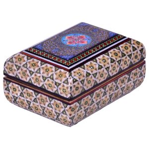 手工木质首饰盒 – 波斯哈塔姆工艺，型号Setareh