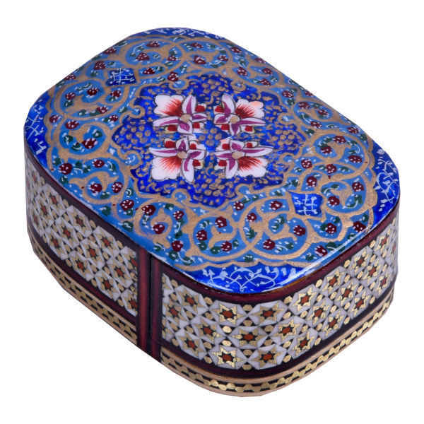 Main image of 手工木质首饰盒 – 波斯哈塔姆工艺，型号Bloom