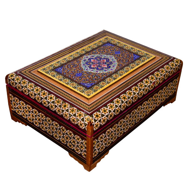 Main image of 手工木质首饰盒 – 波斯哈塔姆工艺，型号Brilliant II