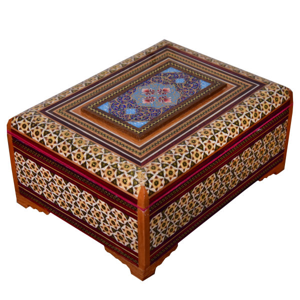 Main image of 手工木质首饰盒 – 波斯哈塔姆工艺，型号Mahour