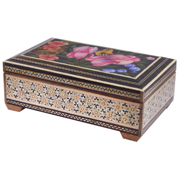 Main image of 手工木质首饰盒 – 波斯哈塔姆工艺，型号Nazgol