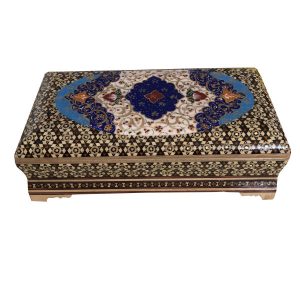 手工木质首饰盒 – 波斯哈塔姆工艺，型号Tazhibi