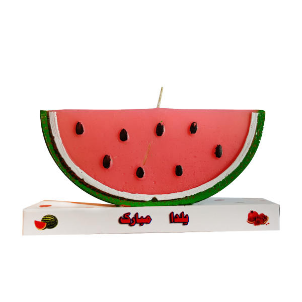 西瓜蜡烛 – 装饰设计,适合 Yalda 摆设
