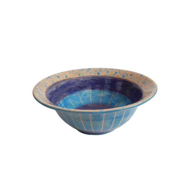 Main image of 手工装饰蓝陶碗 款式 Kimia