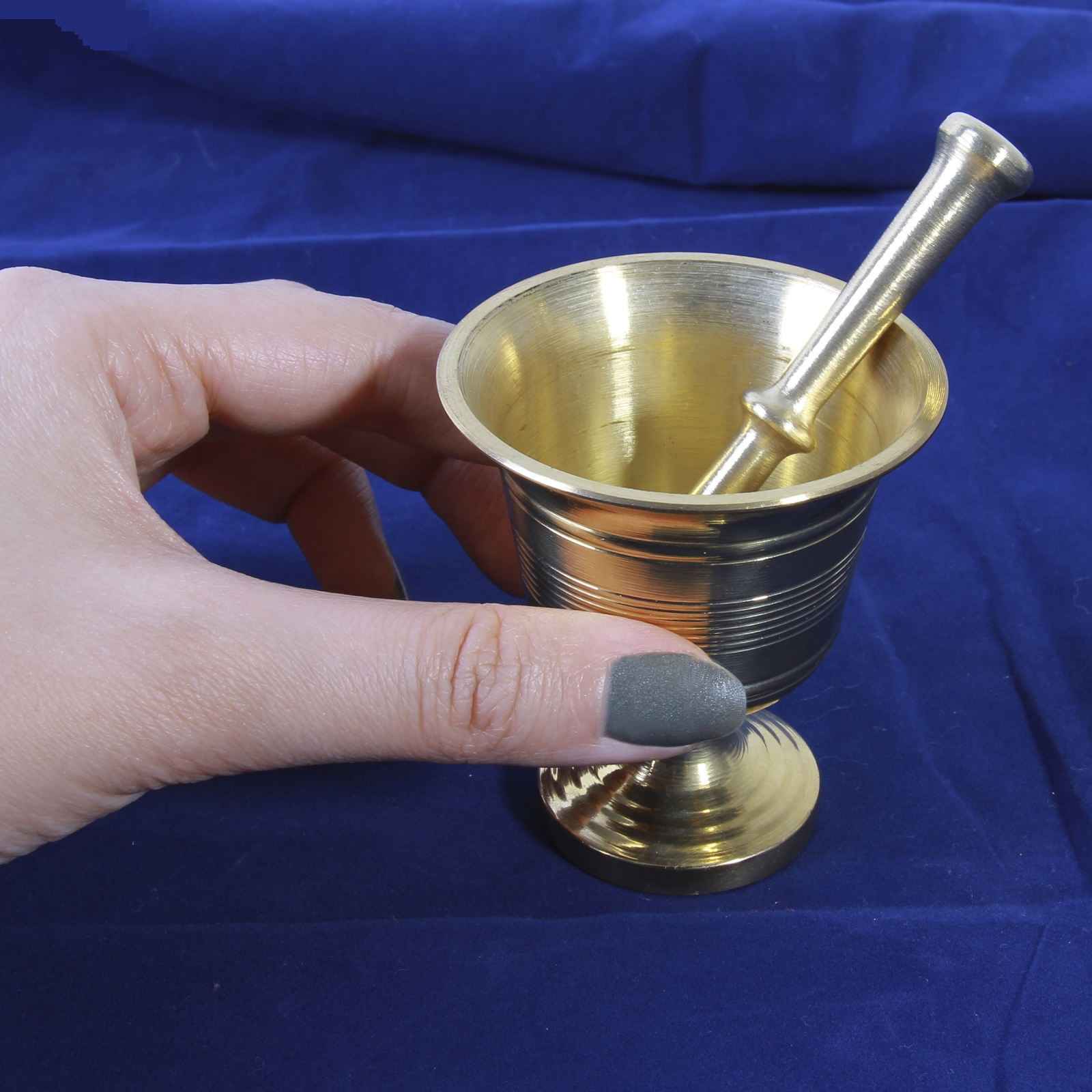 传统波斯风格 Golzari 黄铜研钵套装