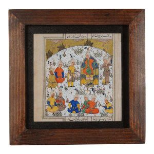 装饰波斯镶框瓷砖 – 《Shahnameh》灵感图案: Amiran