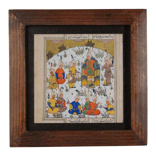 Main image of 装饰波斯镶框瓷砖 – 《Shahnameh》灵感图案: Amiran