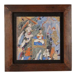 装饰波斯镶框瓷砖 – 《Shahnameh》灵感图案: Demons
