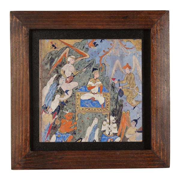 Main image of 装饰波斯镶框瓷砖 – 《Shahnameh》灵感图案: Demons