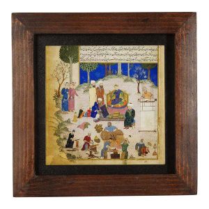 装饰波斯镶框瓷砖 – 《Shahnameh》灵感图案: Shahan