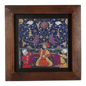 装饰波斯镶框瓷砖 – 《Shahnameh》灵感图案: Shirani