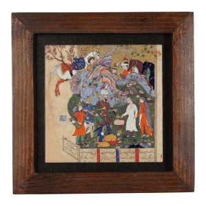 装饰波斯镶框瓷砖 – 《Shahnameh》灵感图案: Tanin