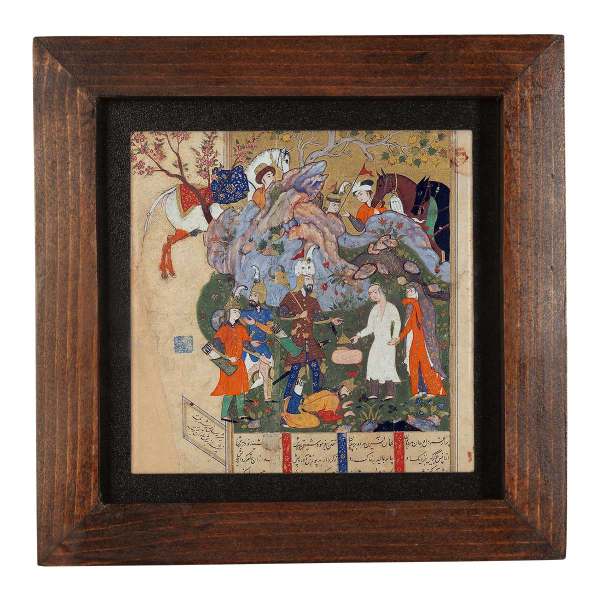 Main image of 装饰波斯镶框瓷砖 – 《Shahnameh》灵感图案: Tanin