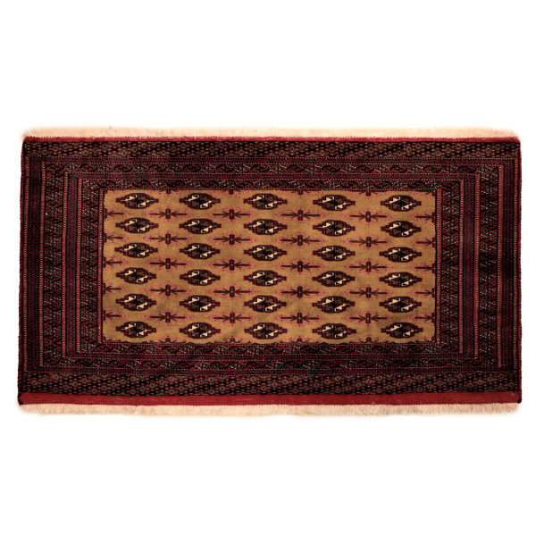 波斯地毯 精细手工结制 部落风格 羊毛 红色 & 奶油色