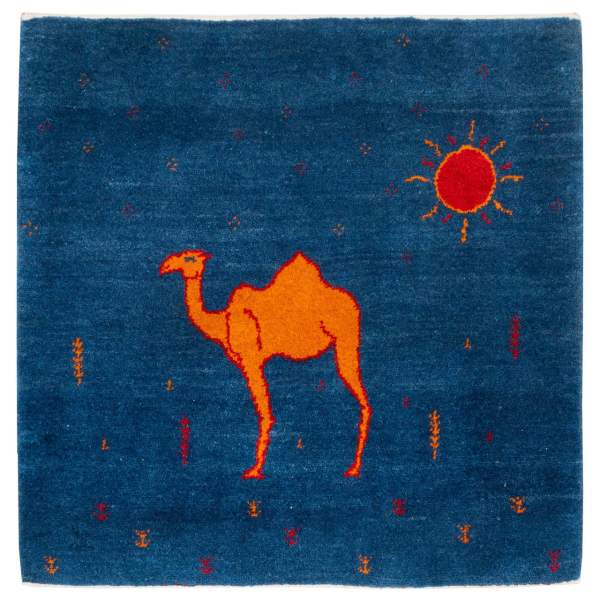 Main image of 波斯加贝羊毛地毯 手工编织 动物图案 骆驼