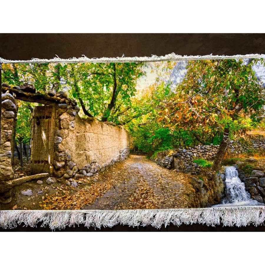 手工结制波斯塔布里兹画毯，描绘花园