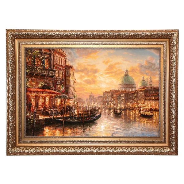 Main image of 手工结制波斯塔布里兹画毯，描绘曼扎里