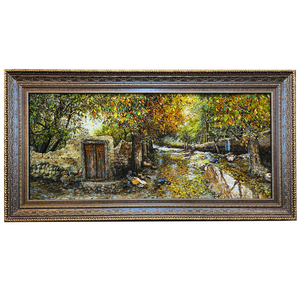 Main image of 手工结制波斯塔布里兹画毯，描绘帕伊兹