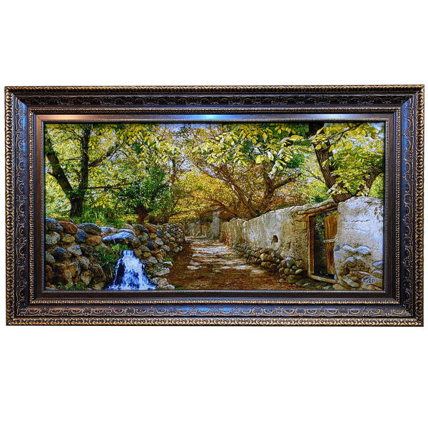 Main image of 手工结制波斯塔布里兹画毯，描绘西尔瓦