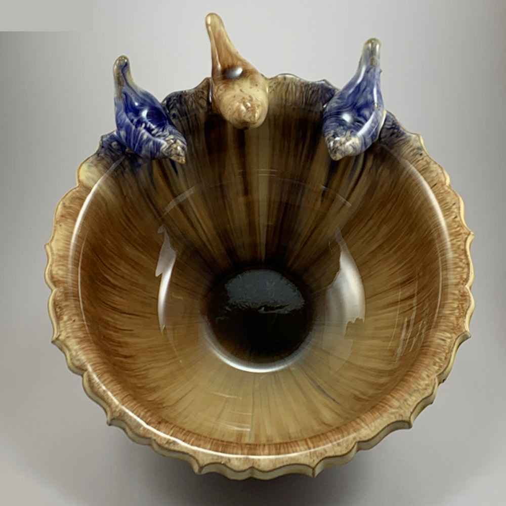 手工装饰陶碗 款式 Tree Birds