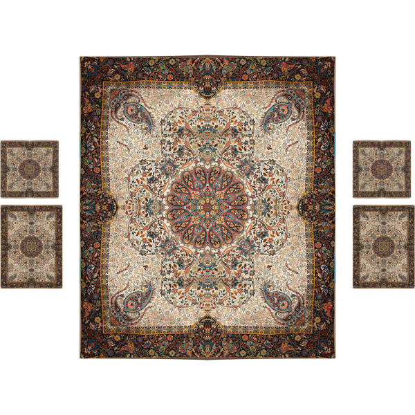 Main image of 波斯床罩套装 – 东方风格双人尺寸 / Termeh面料 – Afshar款