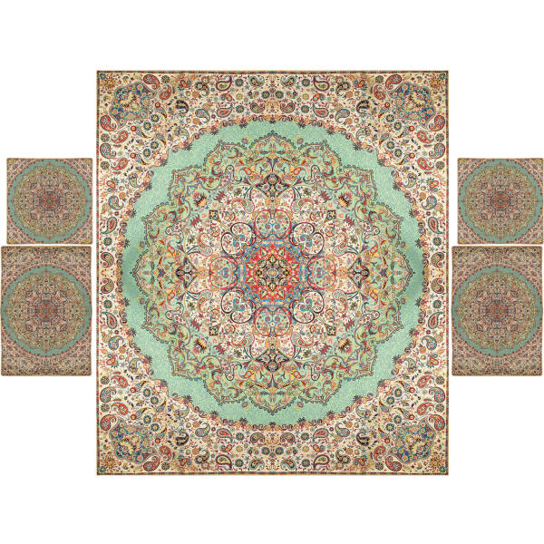 波斯床罩套装 – 东方风格双人尺寸 / Termeh面料 – Negin款