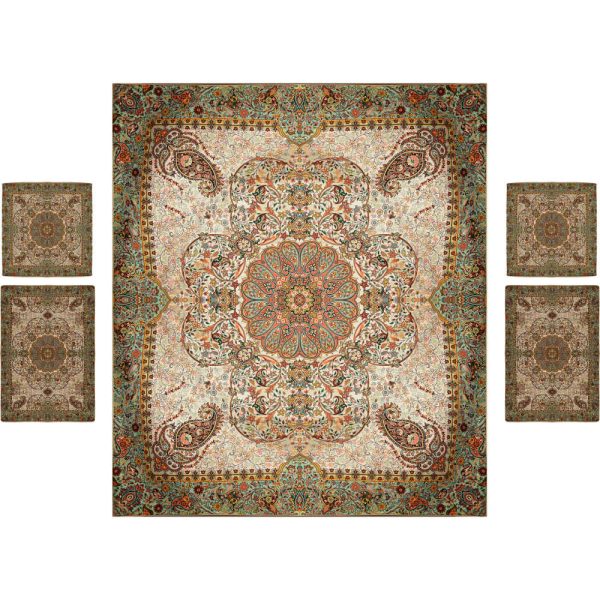 波斯床罩套装 – 东方风格双人尺寸 / Termeh面料 – Negin款