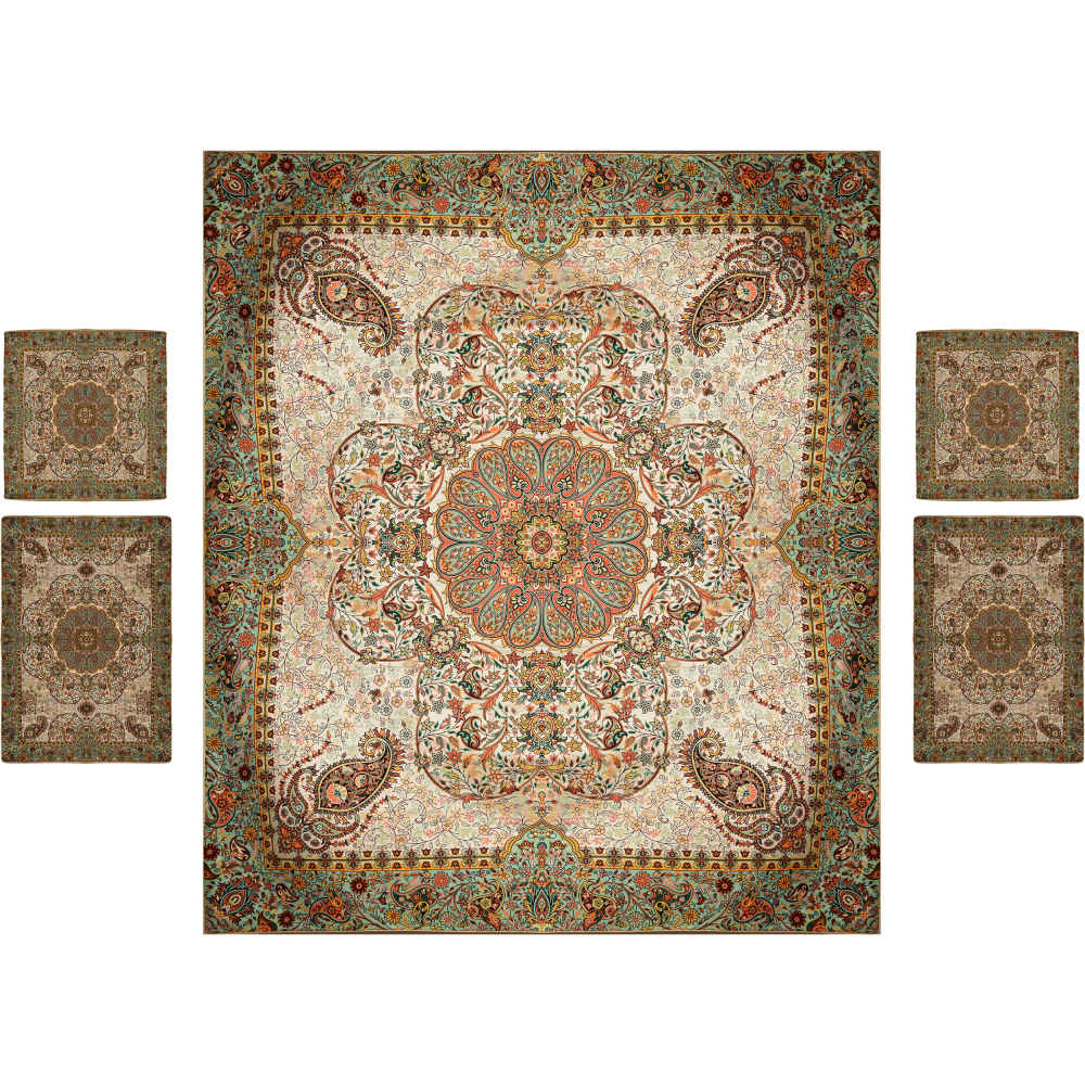 Main image of 波斯床罩套装 – 东方风格双人尺寸 / Termeh面料 – Negin款