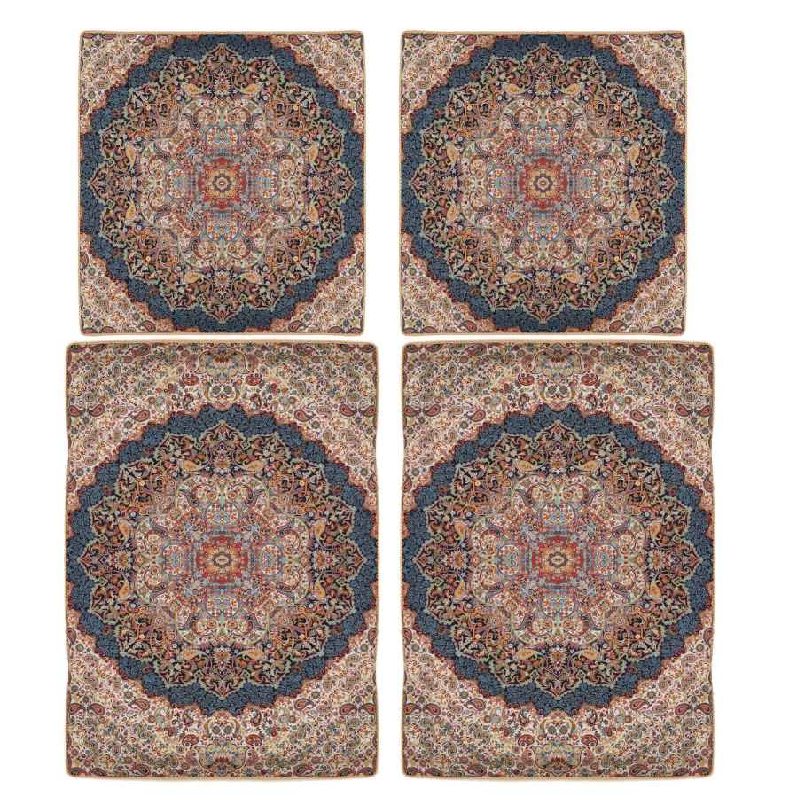 波斯床罩套装 – 东方风格双人尺寸 / Termeh面料 – Ordibehesht款