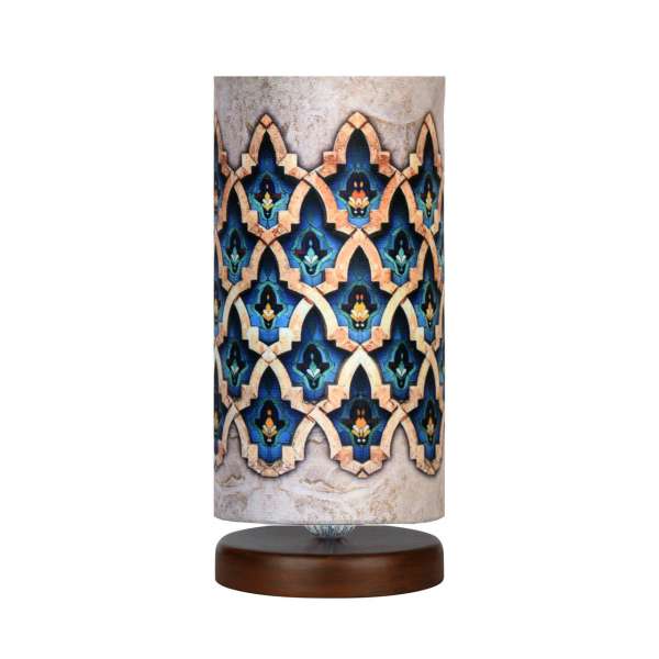 Main image of 极简波斯木质台灯及床头圆柱 – 手工 Rahimi 款