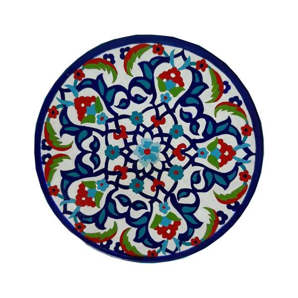 Main image of 装饰陶瓷盘 手绘 蓝色花朵