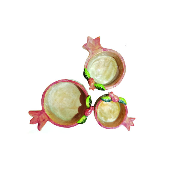 Main image of 三件套 手工装饰陶碗 款式 Anar