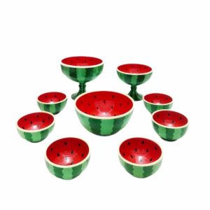 九件套 波斯手工装饰陶碗 款式 Watermelon