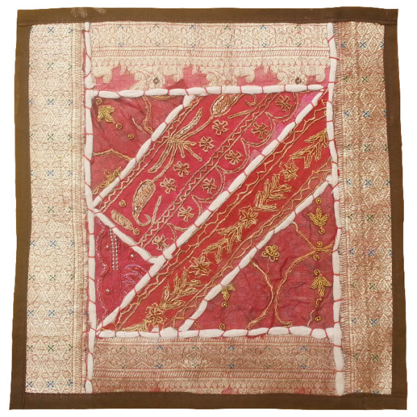 Main image of 刺绣靠垫套 – 浅粉色苏扎尼设计