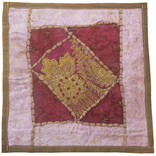 Main image of 刺绣靠垫套 – 紫色设计