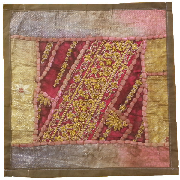 刺绣靠垫套 – 彩虹苏扎尼设计