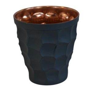 波斯铜杯 – 手工锤纹 黑色款