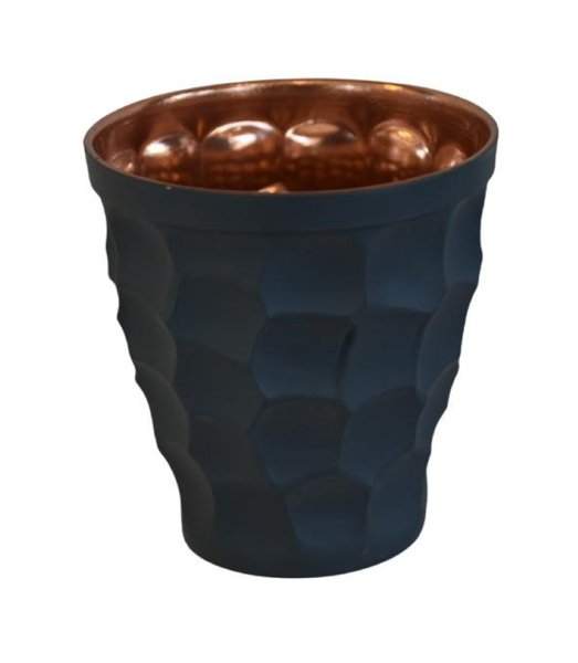 Main image of 波斯铜杯 – 手工锤纹 黑色款