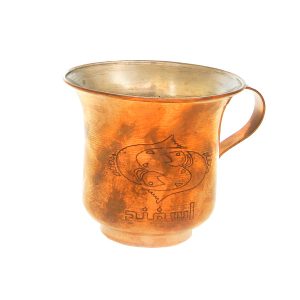波斯铜杯 – 手工锤纹 Esfand 款