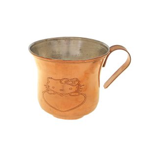 波斯铜杯 – 手工锤纹 Kity 款