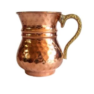 波斯铜杯 – 手工锤纹 Yaran 款